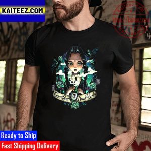 Wednesday Addams Over My Dead Body Addam Family Vintage T-Shirt