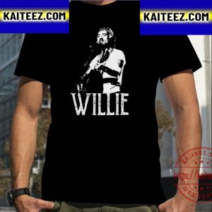 White The Stencil Willie Nelson Vintage T-Shirt