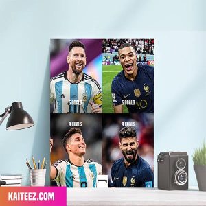 Who Is Taking Home The Golden Boot FIFA World Cup Qatar 2022 Home Decor Canvas-Poster