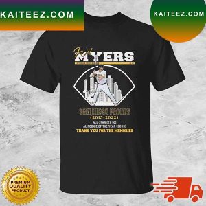 Wil Myers San Diego Padres 2015-2022 Thank You For The Memories Signature T-shirt