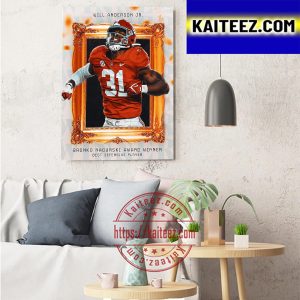 Will Anderson Jr 2022 Bronko Nagurski Award Winner Best Defensive Player Art Decor Poster Canvas