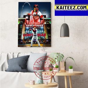 Willson Contreras In St Louis Cardinals MLB Art Decor Poster Canvas