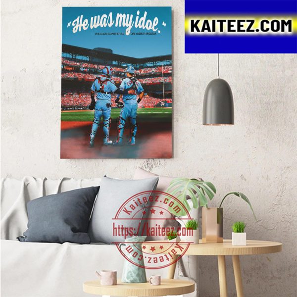 Willson Contreras On Yadier Molina He Was My Idol St Louis Cardinals MLB Art Decor Poster Canvas