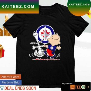 Winnipeg Jets Snoopy and Charlie Brown dancing T-shirt