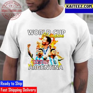 World Cup Champions 2022 Argentina Champions Messi World Cup Champs Vintage T-Shirt