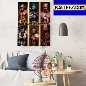 World Heavyweight Champions Art Decor Poster Canvas