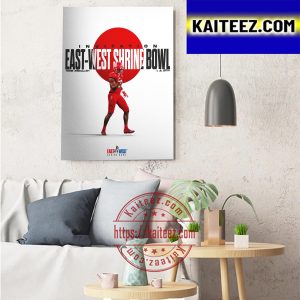 Yasir Abdullah Invitation East-West Shrine Bowl With Louisville Cardinals Football Art Decor Poster Canvas