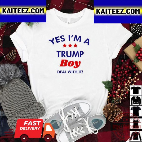 Yes Im A Trump Boy Deal With It Vintage T-Shirt