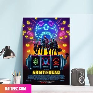 Zack Snyder Army Of The Dead Blue Print Movie Poster Poster