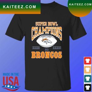 Super Bol champions 50 Broncos T-shirt