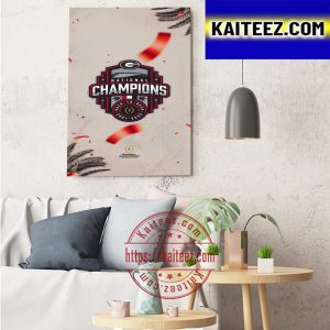 2022 National Champions Are Georgia Football Art Decor Poster Canvas