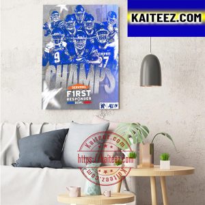 2022 SERVPRO First Responder Bowl Champions Are Memphis Football Art Decor Poster Canvas