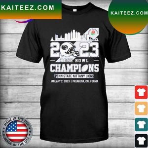 2023 Rose Bowl Game Champions Penn State Nittany Lions Skyline T-shirt