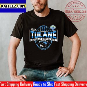 2023 Tulane Football Goodyear Cotton Bowl Champions Vintage T-Shirt