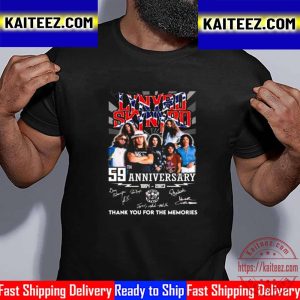 59th Anniversary 1964 2023 Lynyrd Skynyrd Thank You For The Memories Signatures Vintage T-Shirt