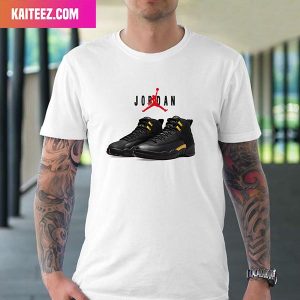 Air Jordan 12 Retro Black Taxi Style T-Shirt