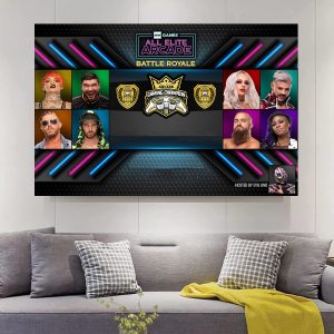 All Elite Arcade Battle Royale Gaming Champion Art Decor Poster Canvas