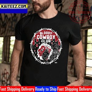 All Elite Wrestling Hangman Adam Page Bloody Cowboy Club Vintage T-Shirt