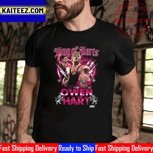 All Elite Wrestling Owen Hart King Of Harts Vintage T-Shirt