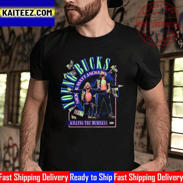 All Elite Wrestling Young Bucks Killing The Business Vintage T-Shirt