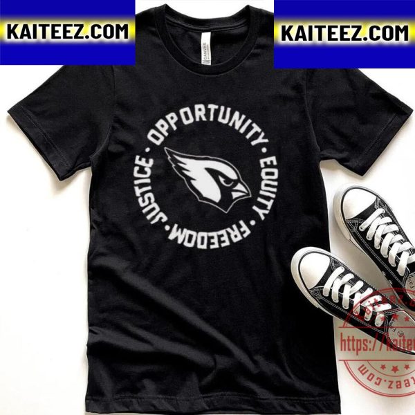 Arizona Cardinals Opportunity Equality Freedom Justice Vintage T-Shirt