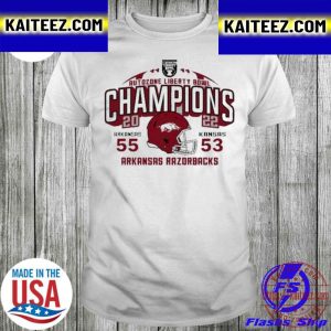 Arkansas 2022 Autozone Liberty Bowl Champions Vintage T-Shirt