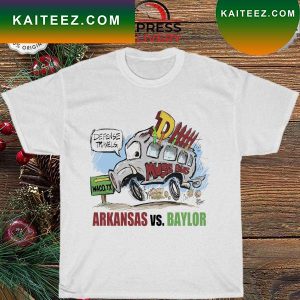 Arkansas Vs Baylor Defense travels Dhh Muss bus waco TX T-shirt