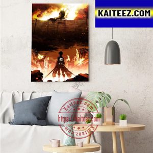 Attack On Titan 10 Years Ago Art Decor Poster Canvas