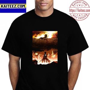 Attack On Titan 10 Years Ago Vintage T-Shirt