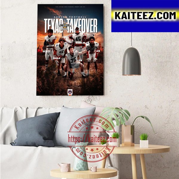 Auburn Football Texas TakeOver All American Bowl Art Decor Poster Canvas