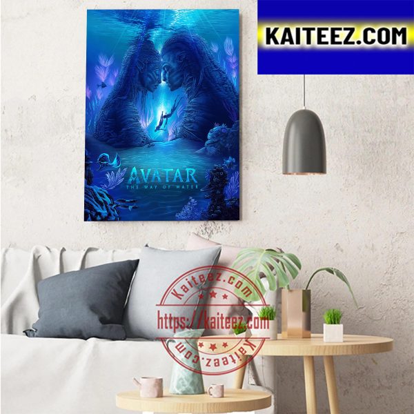 Avatar The Way Of Water Official Poster Movie Art Decor Poster Canvas