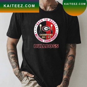 Back To Back 2023 National Champions Bulldogs matchup T-shirt