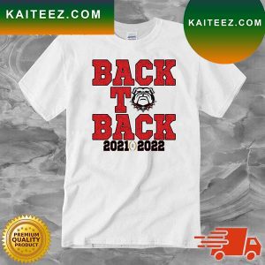 Back To Back SEC National Champions Championship 2021 2022 Georgia Bulldogs T-shirt