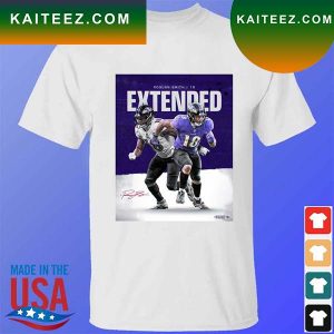 Baltimore Ravens Roquan Smith 18 Extended signature T-shirt