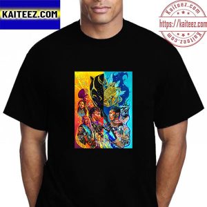 Black Panther Wakanda Forever Poster Art Of Marvel Studios Vintage T-Shirt