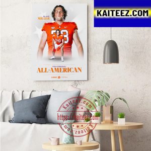 Blake Miller Is FWAA Freshman All-America With Clemson Football Art Decor Poster Canvas