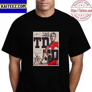 Brock Bowers TD Georgia Football In National Championship Vintage T-Shirt