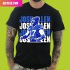 Buffalo Bills Cartoon Signature Josh Allen Fashion T-Shirt