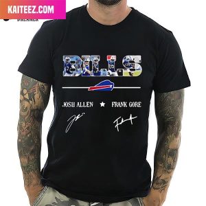 Buffalo Bills Signatures Frank Gore x Josh Allen Fashion T-Shirt