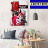 Carolina Hurricanes 10 Game Win Streak In NHL Art Decor Poster Canvas