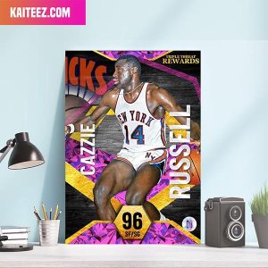 Cazzie Russell New York Knicks Triple Threat Rewards Card Home Decorations Poster-Canvas