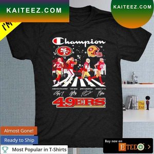 Champion San Francisco 49ers abbey road Christmas light T-shirt