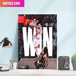 Chicago Bulls Win With 132 Points A Dub Over The Dubs Home Decorations Canvas-Poster