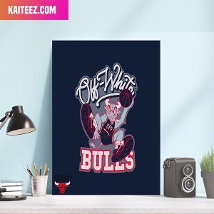 Chicago Bulls x Off White Just Don Home Decorations Poster-Canvas