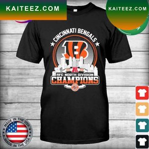 Cincinnati Bengals 2022 AFC North division champions matchup skyline T-shirt