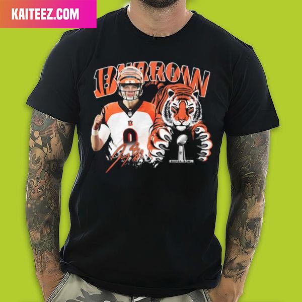 Cincinnati Bengals 9 Joe Burrow Super Bowl 2023 Champions Style T-Shirt -  Kaiteez