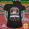 Cincinnati Bengals Back To Back 2022 AFC North Champions T-shirt