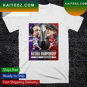 College Football Playoff National Championship TCU vs Georgia poster T-shirt