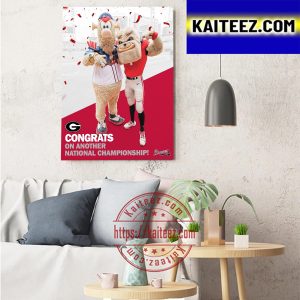 Congrats Georgia Football National Champions From Atlanta Braves Art Decor Poster Canvas