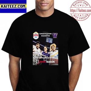 Congratulations Washington Football 2022 Valero Alamo Bowl Champions Vintage T-Shirt